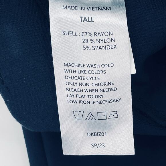 Quince Women's Ponte Pant, Ultra Stretch, Straight Leg, Dark Navy, Sz Small Tall - Picture 4 of 5